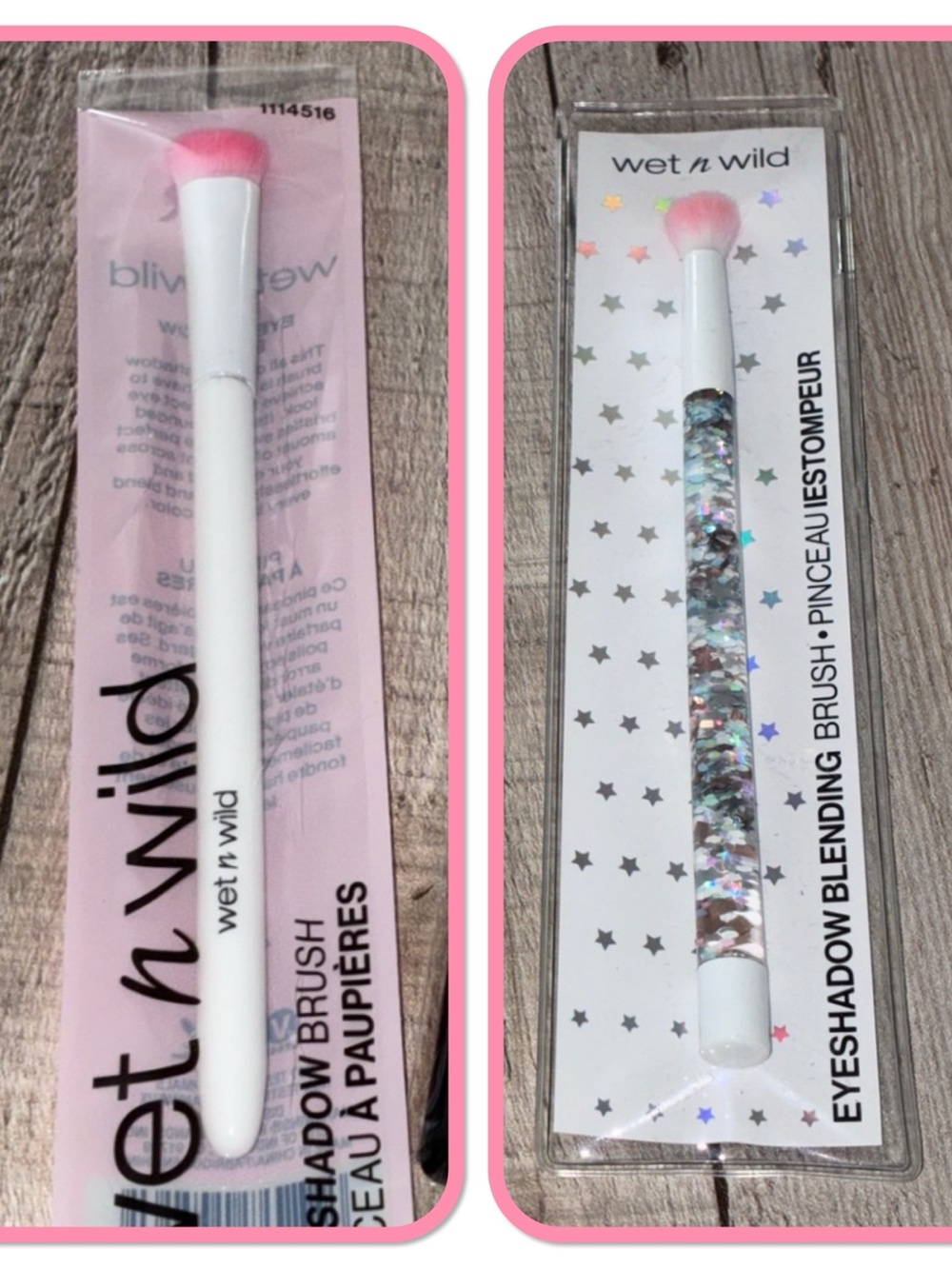 Brand New 2pc Wet n Wild Eyeshadow Brush Set